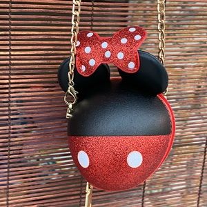 Minnie Mouse Crossbody Glitter Purse